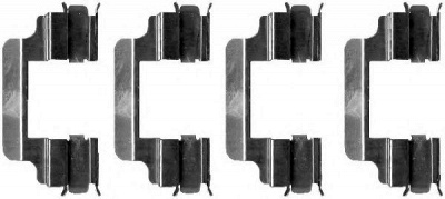 HELLA PAGID 8dz355202711 -  Комплектующие, колодки дискового тормоза